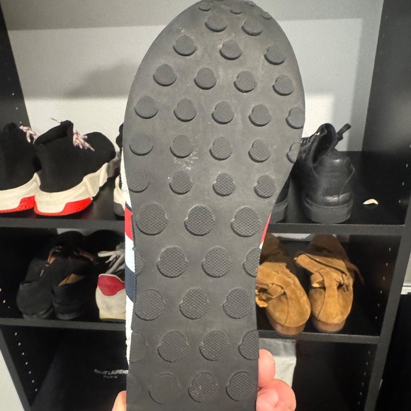 Moncler Multicolor Fabric and Suede Lace Up Sneakers Size 43 - Picture 5 of 5